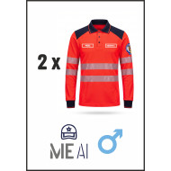 Set Bluză Polo Pique - Ambulanță Bărbat