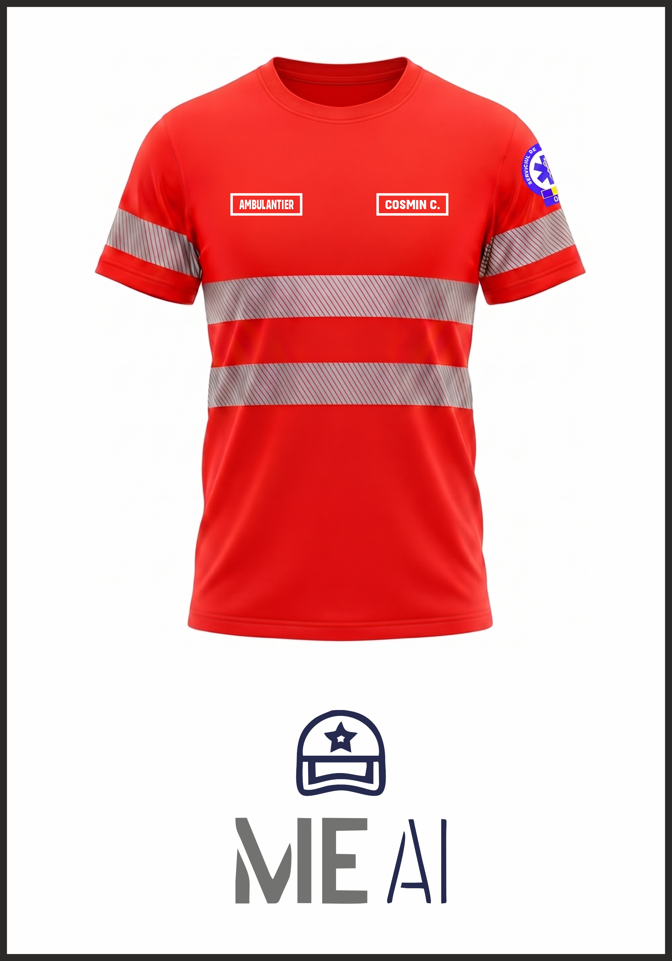 Tricou Bază Gât Pique - Ambulanță 