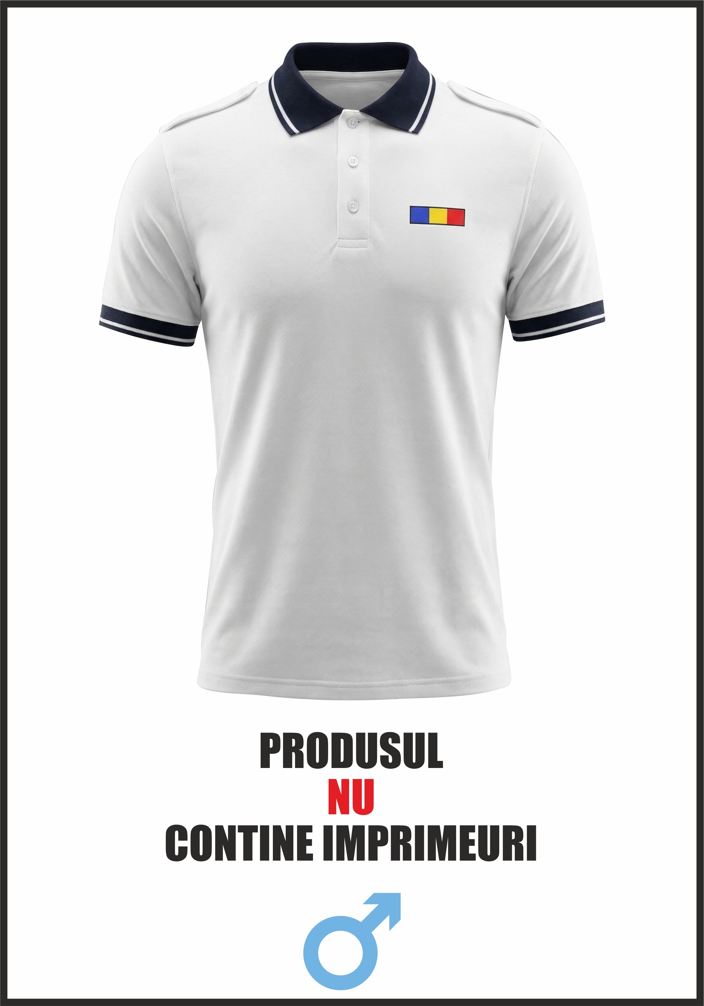 Tricou Polo Alb Elite - Combat Bărbat