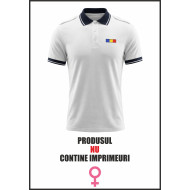 Tricou Polo Alb Elite - Combat Damă