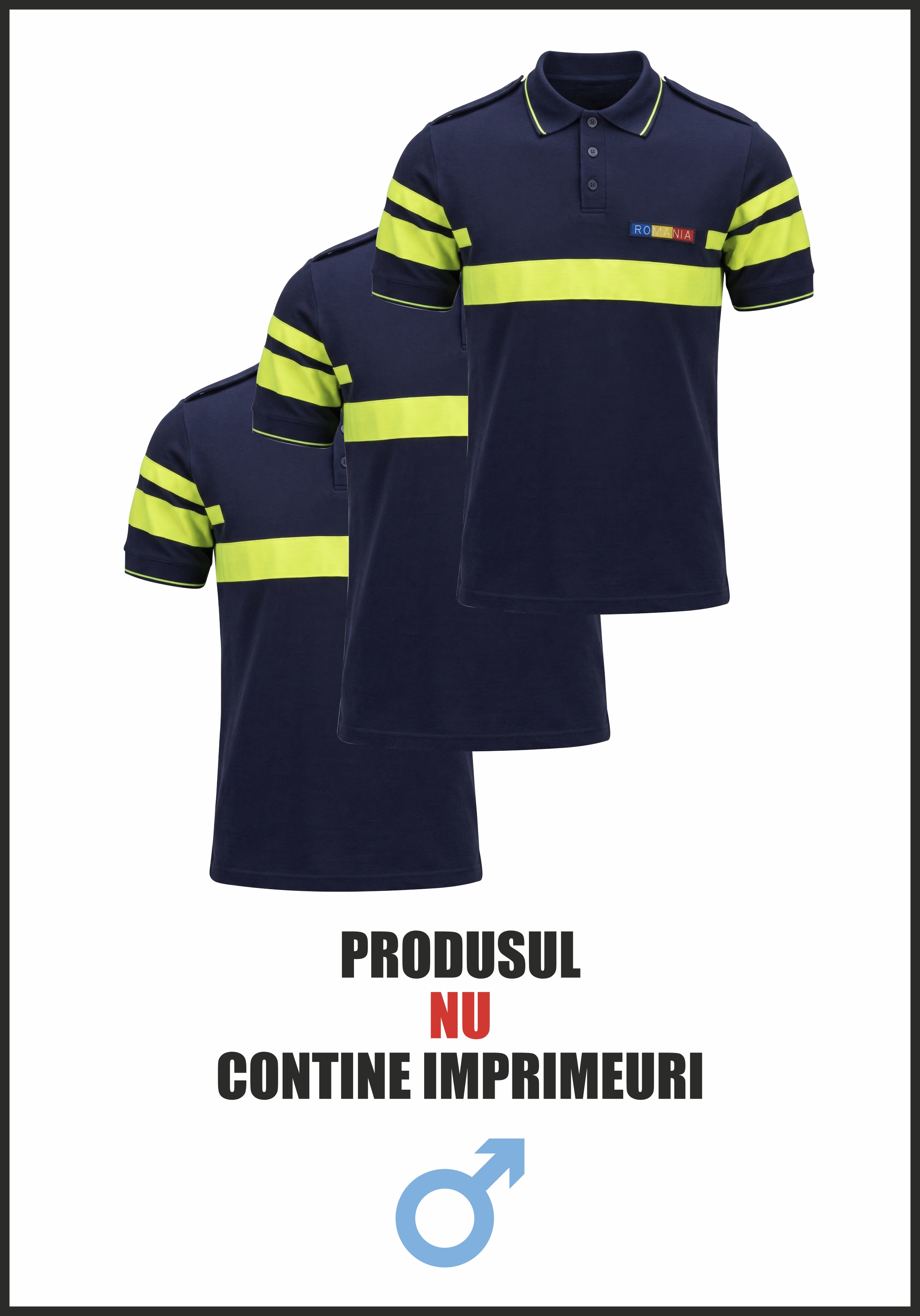 Set 3 Tricouri Polo Reflectorizant - Combat Bărbat