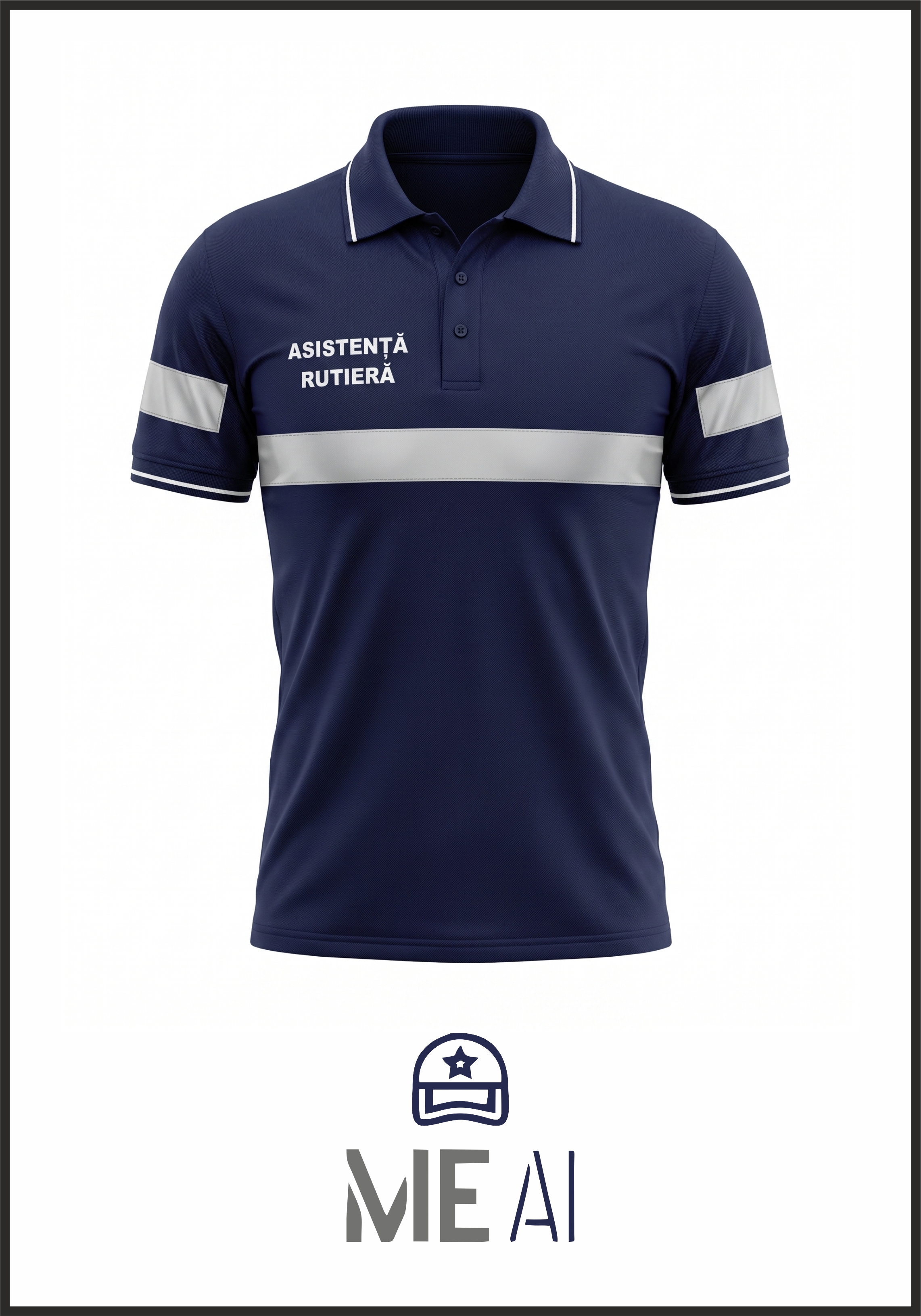 Tricou Polo Bleumarin - Asistență Rutieră