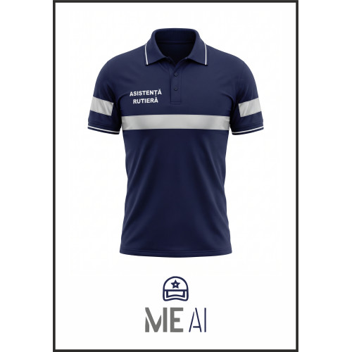 Tricou Polo Bleumarin - Asistență Rutieră
