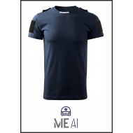 Tricou Glat BLEUMARIN Patch Mâneci - Jandarmeria Română