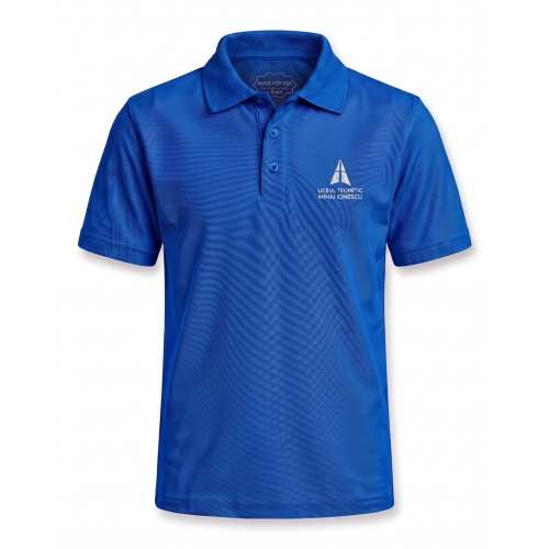 Tricou Polo Albastru Fete - Liceul Teoretic Mihai Ionescu