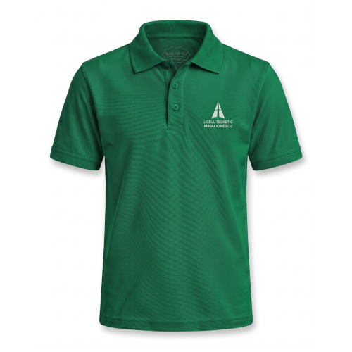 Tricou Polo Verde Fete - Liceul Teoretic Mihai Ionescu