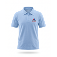 Tricou Polo Bleu Unisex - Liceul Teoretic Mihai Ionescu
