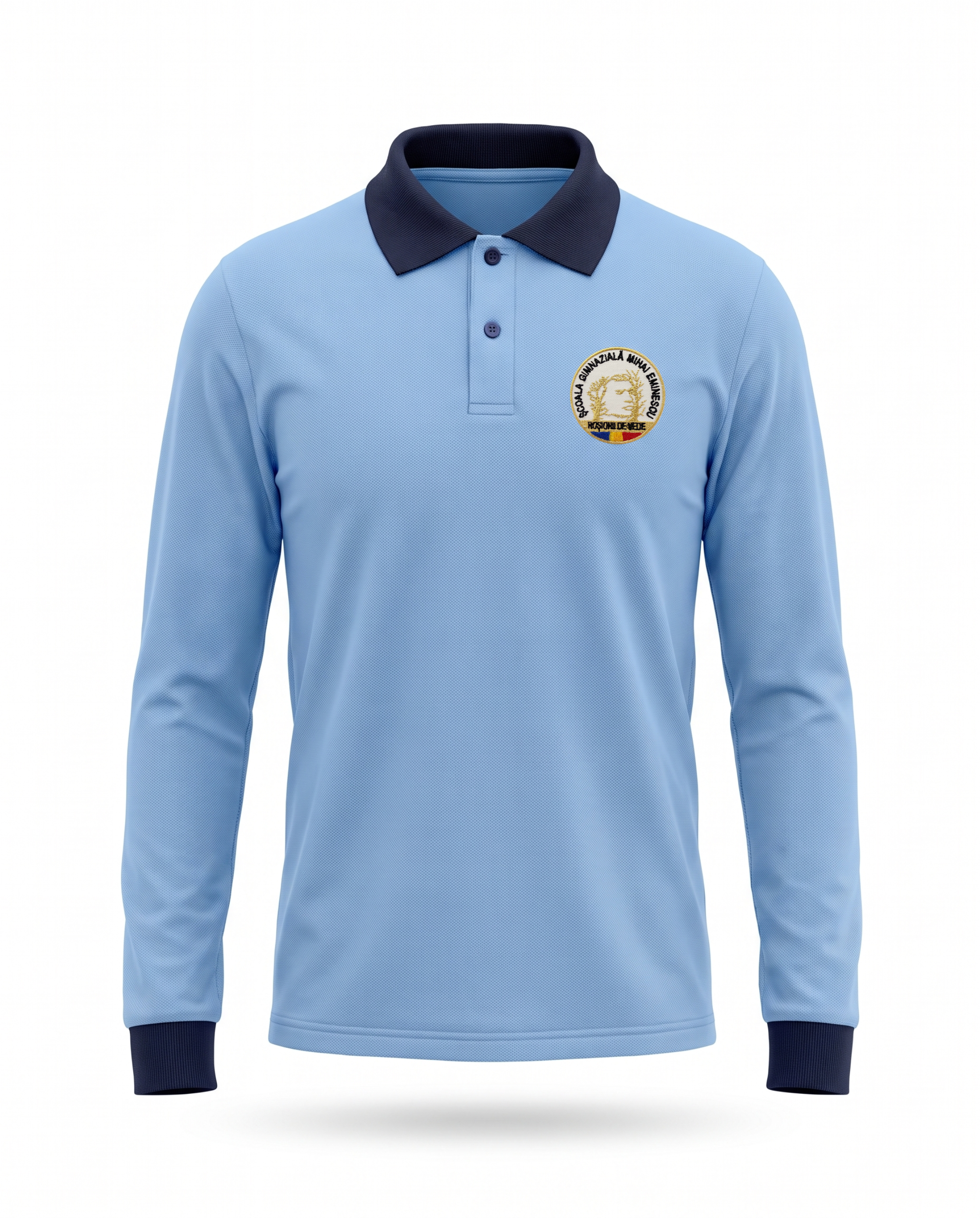 Bluză Polo Bleu Unisex - Mihai Eminescu RDV