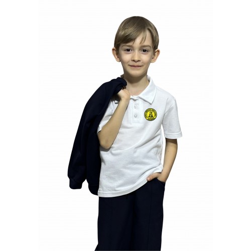 Tricou Polo Alb Unisex - Ștefan cel Mare
